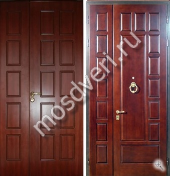 Элитная металлическая дверь с отделкой филенчатым МДФ - купить от производителя Мосдвери Элитная металлическая дверь с отделкой филенчатым МДФ